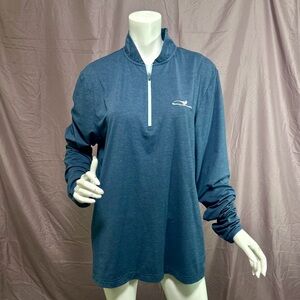 Southern Tide Men’s Tide to Trail Blue 1/4 Zip Pullover Long Sleeve L NWOT